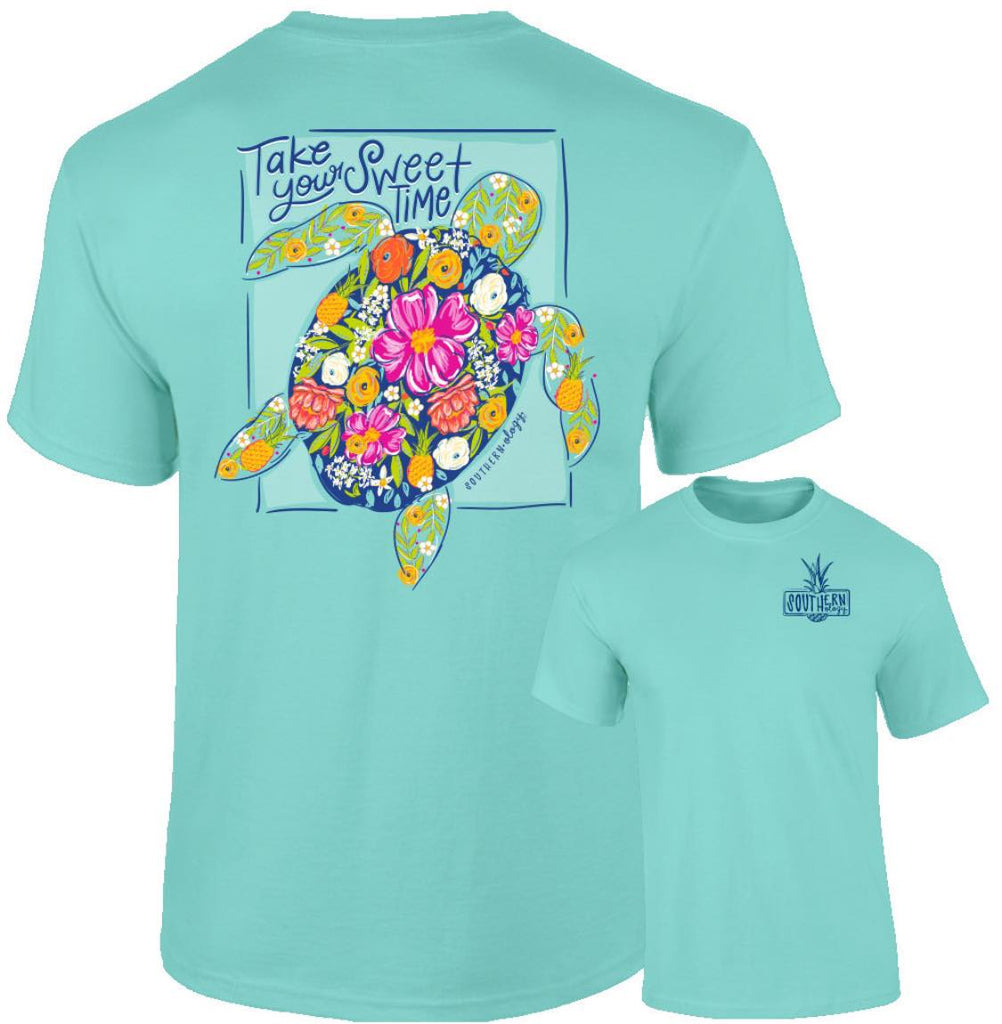 Take Your Sweet Time - Sea Turtle - Adult T-Shirt - Southernology