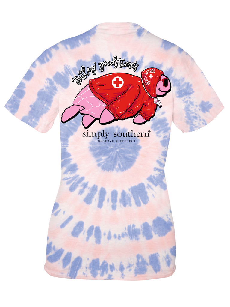 Turtley Good Times - Lifeguard Turtle - Track Turtle - SS - S24 - Adult T-Shirt