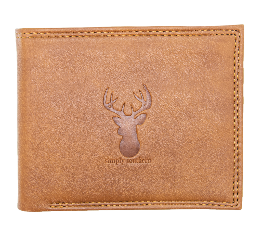 Guys Leather Wallet - SS - Simply Southern