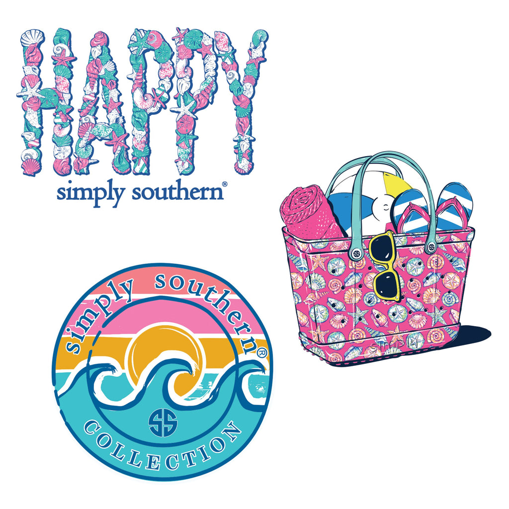 Decals 3 Pack - SS - S21 - Simply Southern