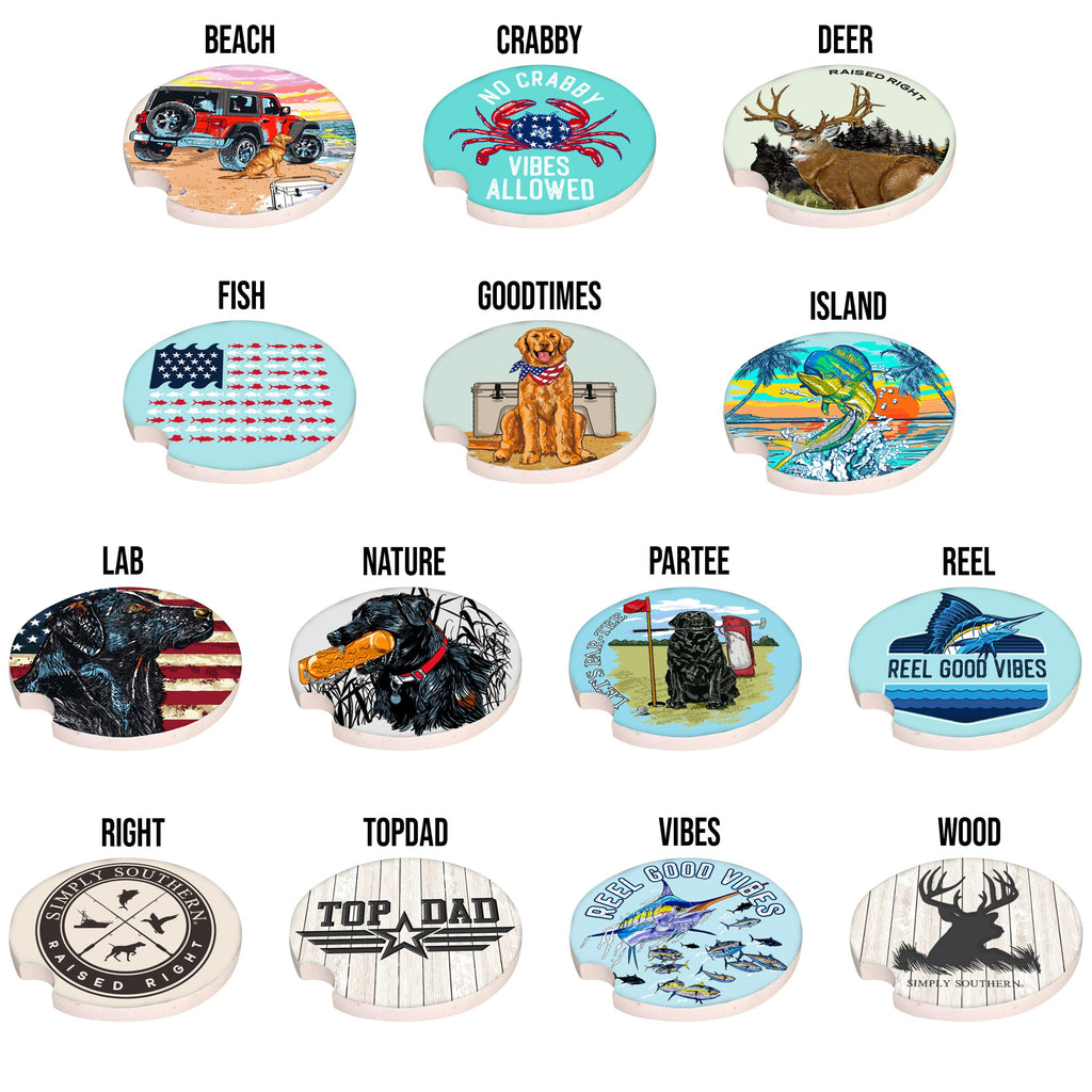 Men Car Coaster - S23 - Simply Southern (Sold in a set of 2)