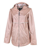 Charles River - New Englander Raincoat - Rose Gold with Print Lining