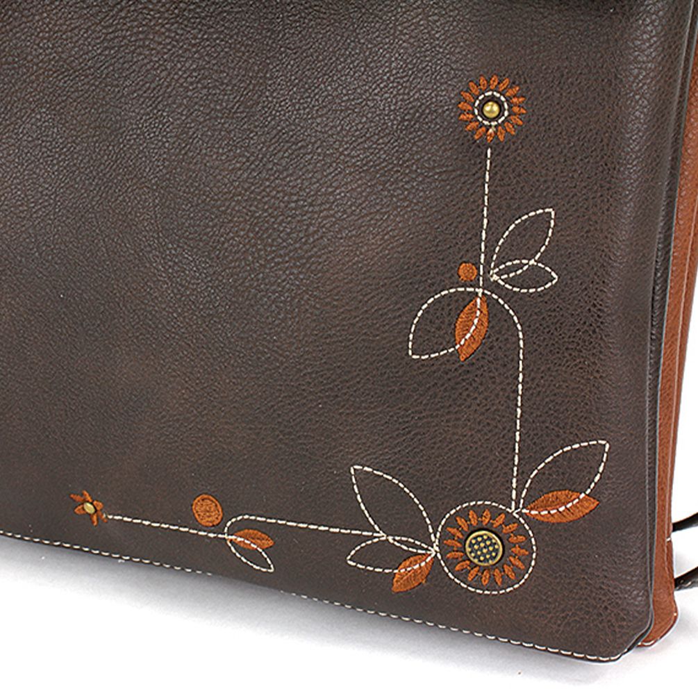 Criss Messenger Bag - Sunflower Brown - Vegan Leather - Chala