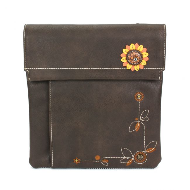 Criss Messenger Bag - Sunflower Brown - Vegan Leather - Chala