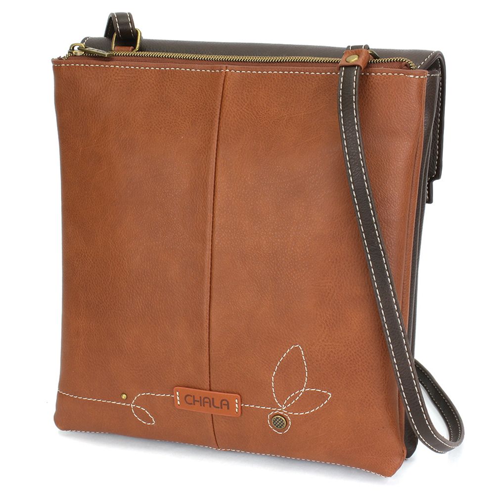 Criss Messenger Bag - Sunflower Brown - Vegan Leather - Chala