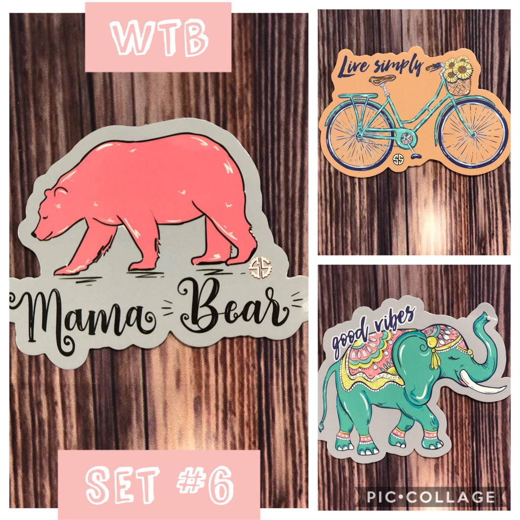 Decals 3 Pack - SS- Simply Southern