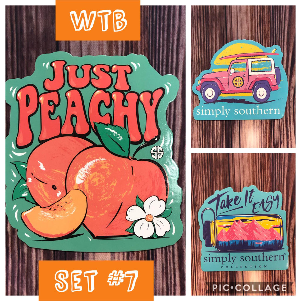 Decals 3 Pack - SS- Simply Southern
