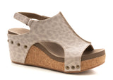 Carley Tan Leopard Smooth Sandal - Boutique by Corkys