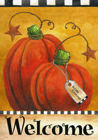 Pumpkin Autumn Welcome - Garden Flag