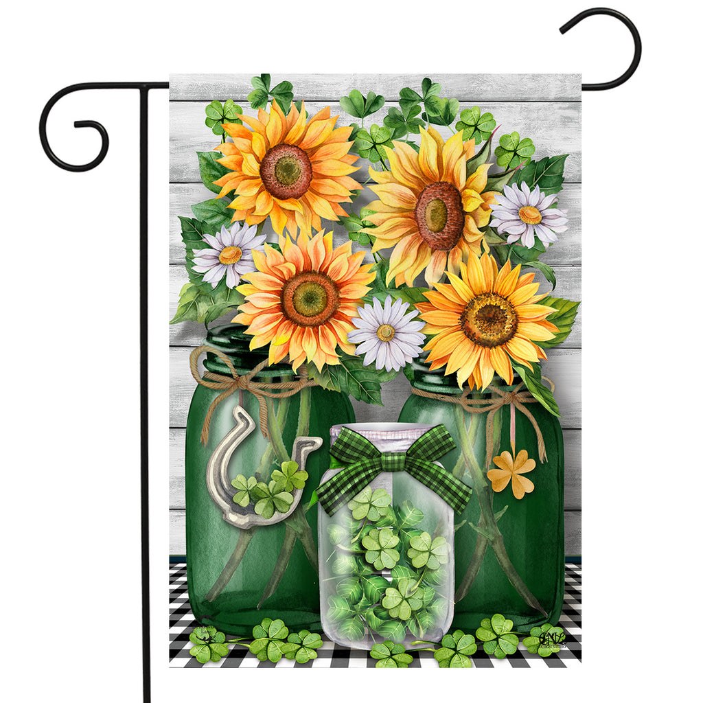 Irish Mason Jars - Garden Flag