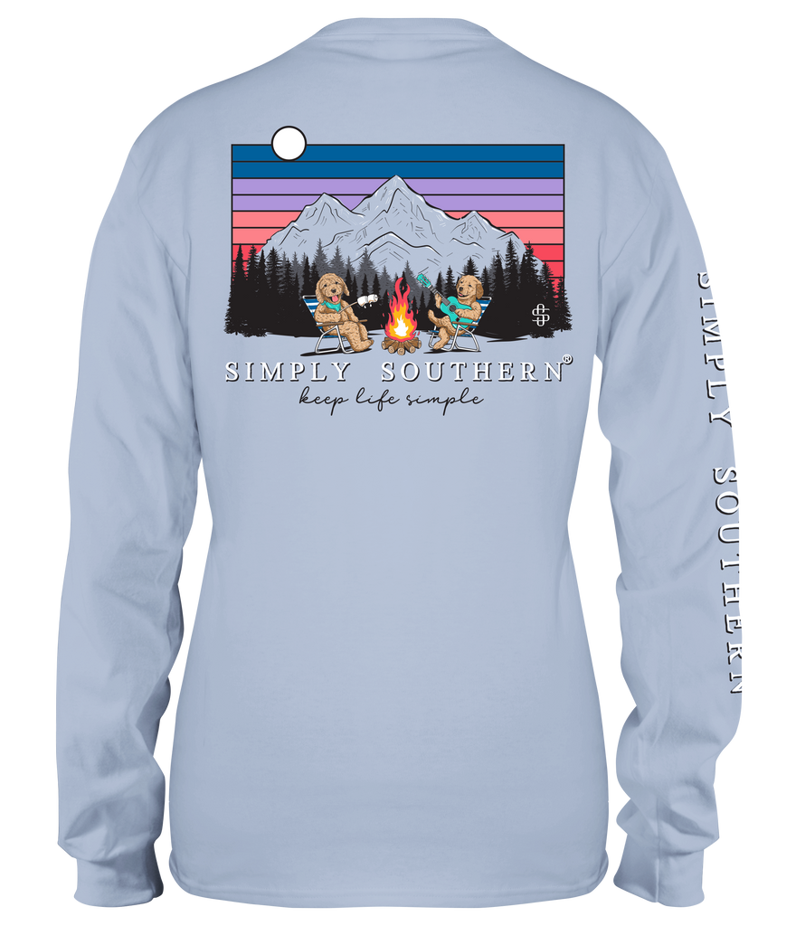 Camp Dogs - Mountains - SS - Adult Long Sleeve