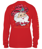 Cowboy Santa - Ho Ho Ho - SS - Adult Long Sleeve
