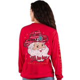 Cowboy Santa - Ho Ho Ho - SS - Adult Long Sleeve