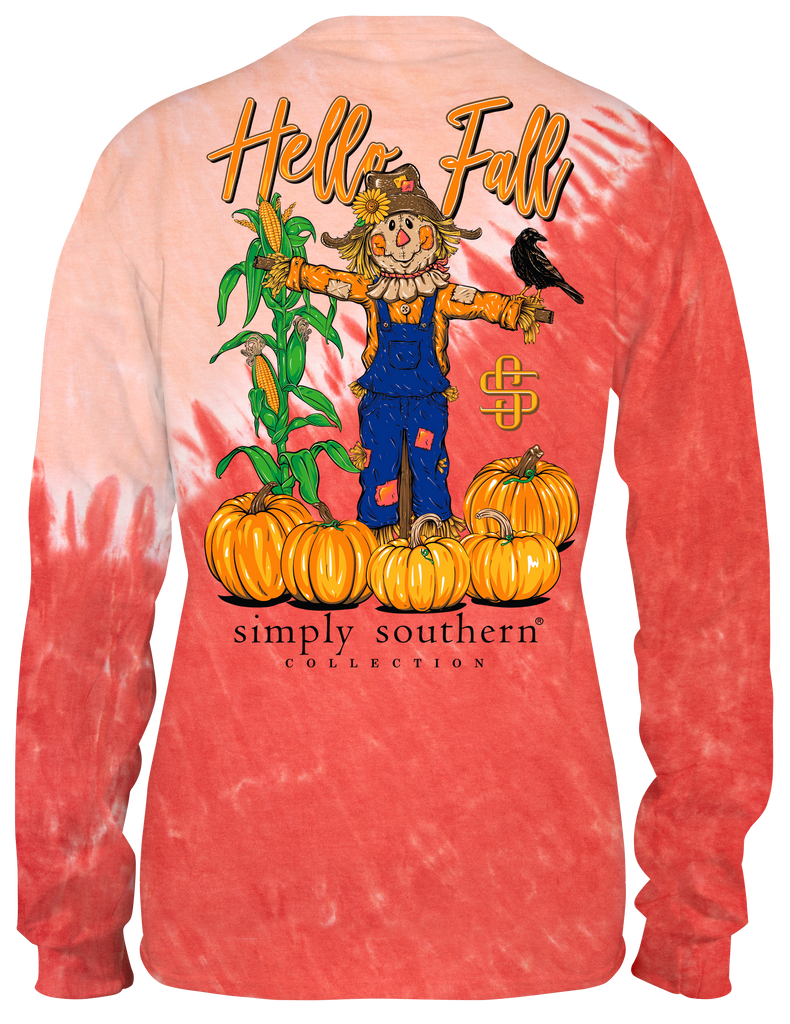 Hello Fall - Scarecrow - SS - F22 - Adult Long Sleeve