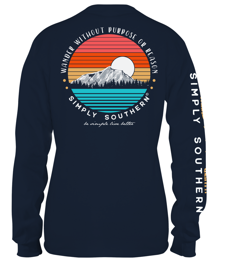 Wander Without Purpose or Reason - Mountains - SS - F21 - YOUTH Long Sleeve