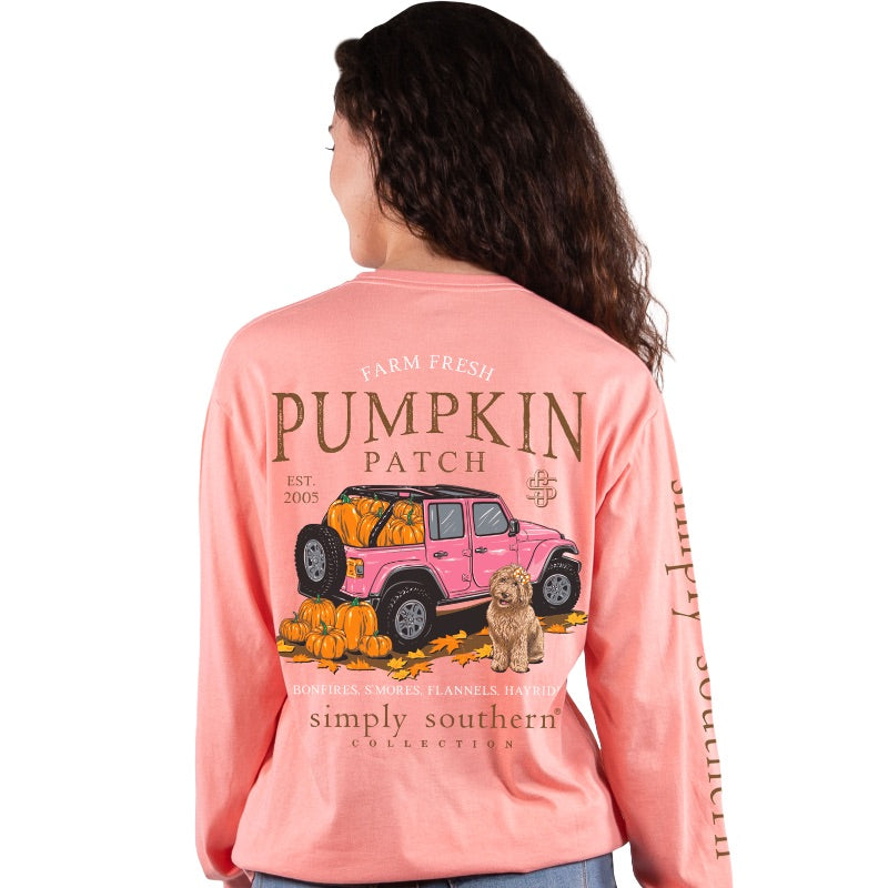 Hayride - Farm Fresh Pumpkin Patch - Jeep - SS - F22 - Adult Long Sleeve