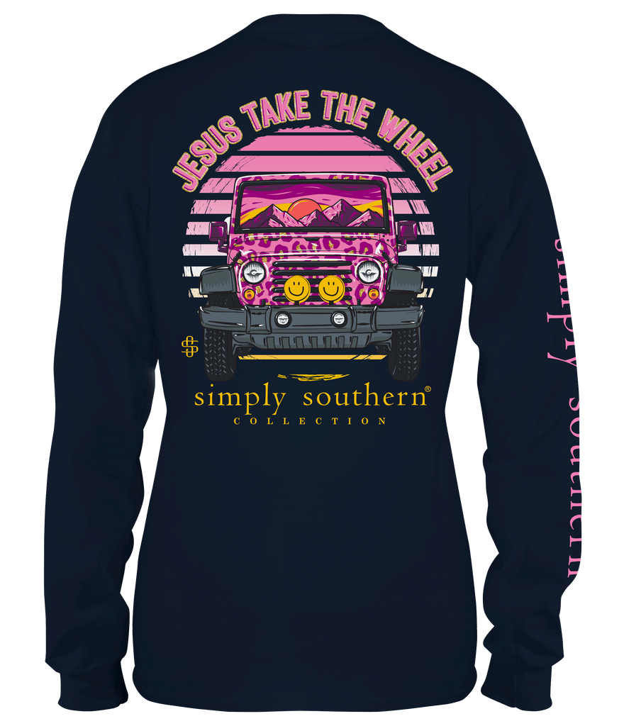 Jesus Take The Wheel - Jeep - SS - F22 - YOUTH Long Sleeve