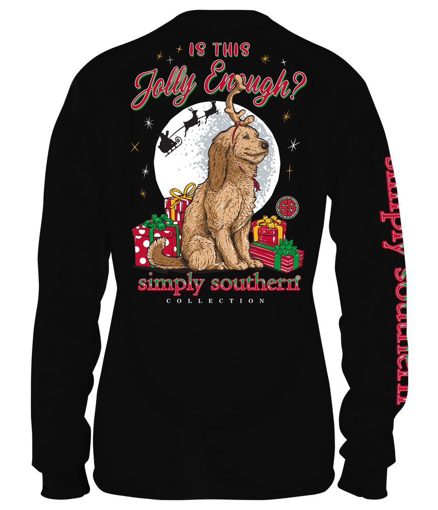 Is This Jolly Enough? - Santa - Dog - SS - F21 - Adult Long Sleeve