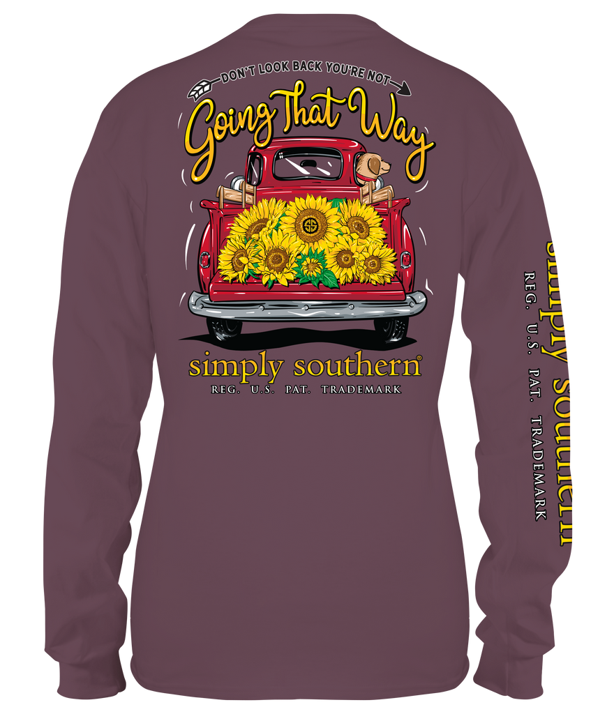 Don't Look Back You're Not Going that Way - Truck - SS - F21 - YOUTH Long Sleeve