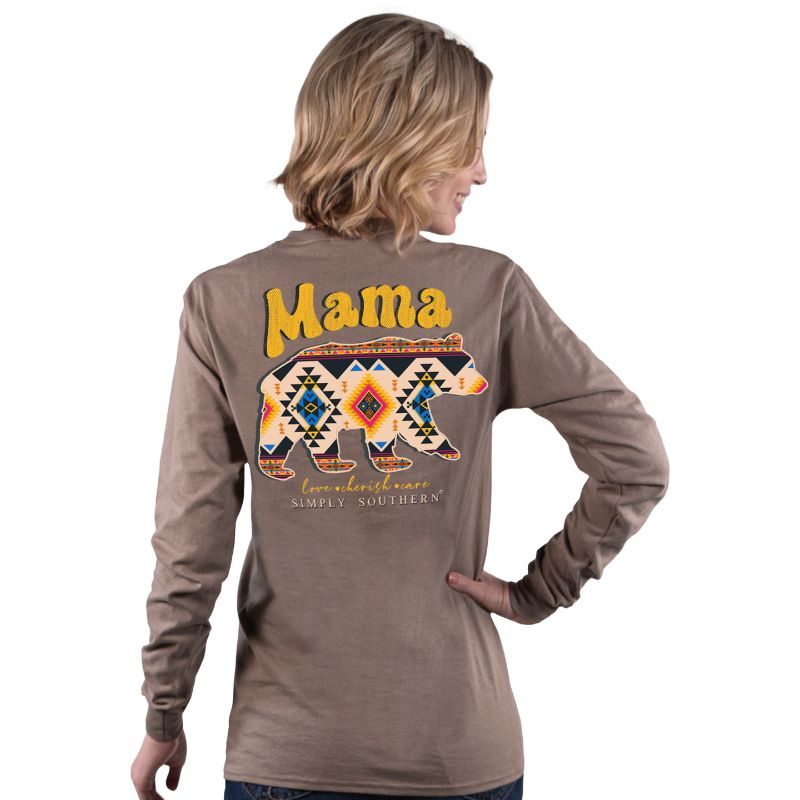 Mama Bear Aztec - SS - F22 - Adult Long Sleeve