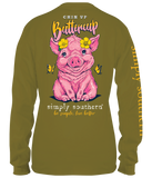Chin Up Buttercup - Pig - SS - F21 - YOUTH Long Sleeve