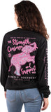 Breast Cancer Awareness - Strength, Courage and Support - Elephant - SS - Adult Long Sleeve
