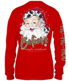 Santa Believe - Cow Print - SS - Adult Long Sleeve