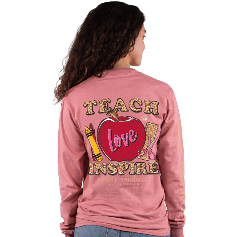 Teach Love Inspire - Teacher - SS - Adult Long Sleeve