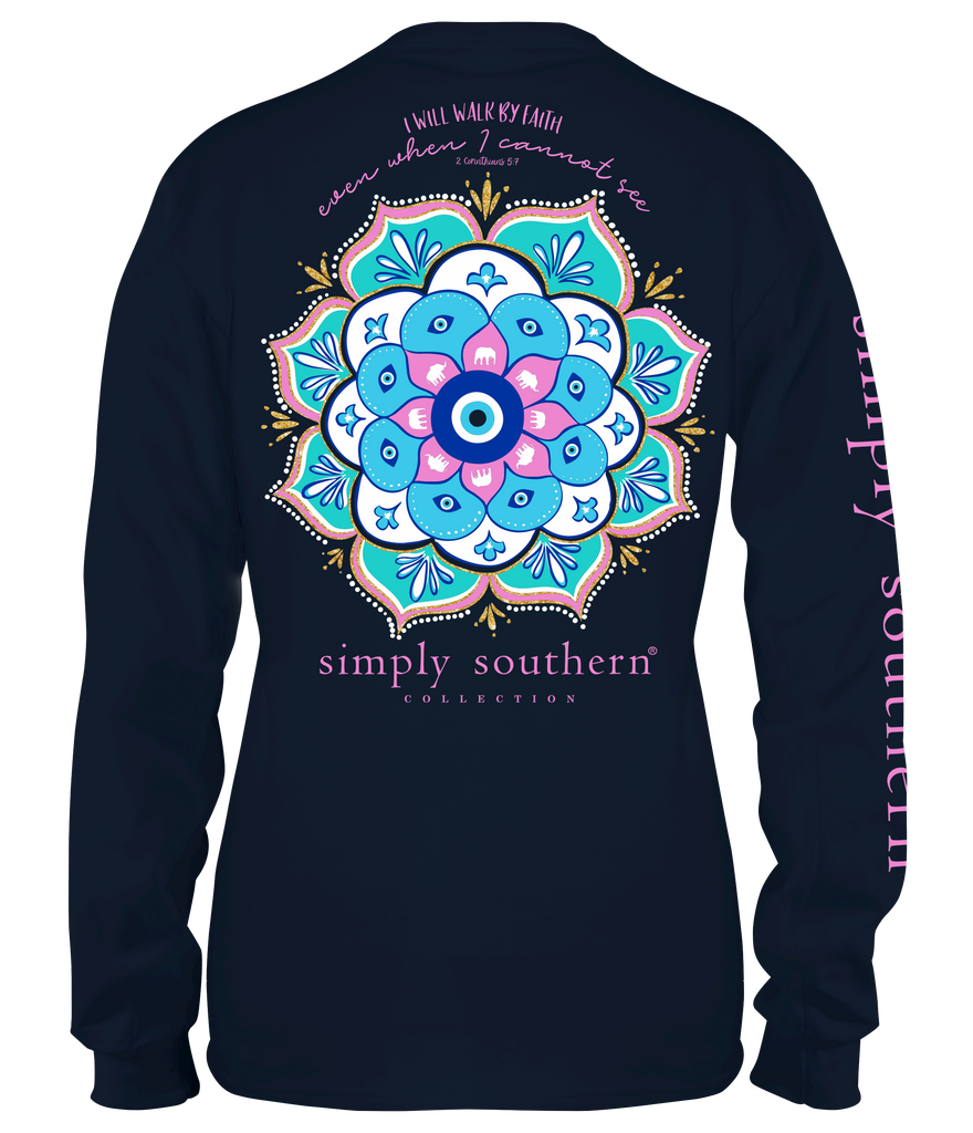 I Will Walk By Faith Even When I Cannot See - Elephants - SS - Adult Long Sleeve