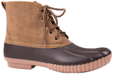 Rain Boots Lace Up - Suede Brown - F22 - Simply Southern