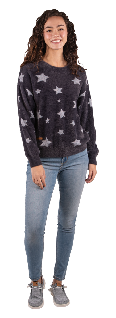 Fuzzy Sweater - Stars - F22 - Simply Southern