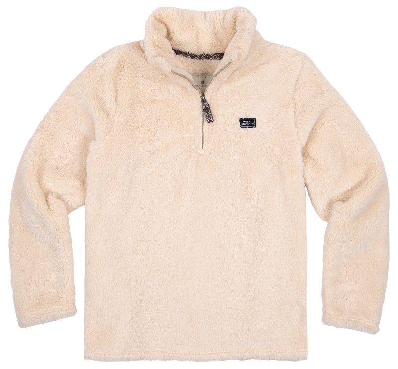 Simply Classic Sherpa Pullover - Cream - F22 - Simply Southern