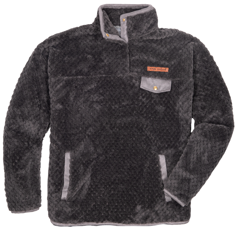 Simply Soft Sherpa - Coal - Pullover - F22 - Simply Southern