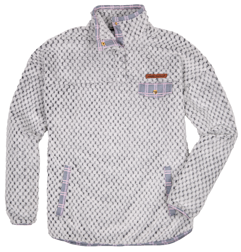 Simply Soft Sherpa - Plaid - Pullover - F22 - Simply Southern