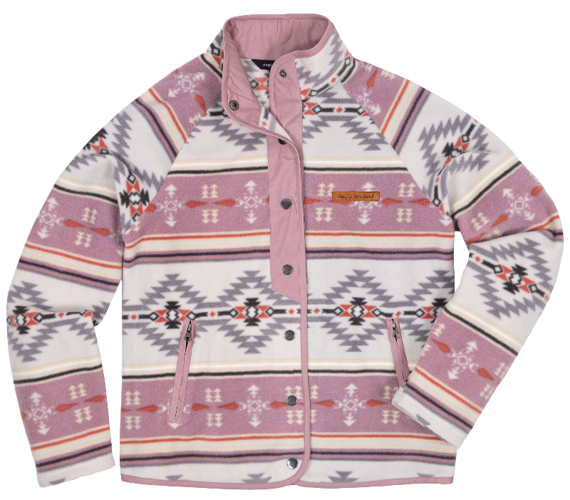 Fleece Snap Jacket - Aztec- F22 - Simply Southern