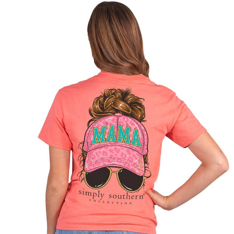 Mama - Messy Bun - SS - S22 - Adult T-Shirt