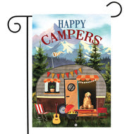 Great Outdoors Camper - Garden Flag