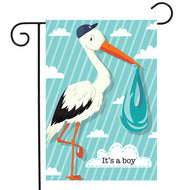It's A Boy Stork - Garden Flag