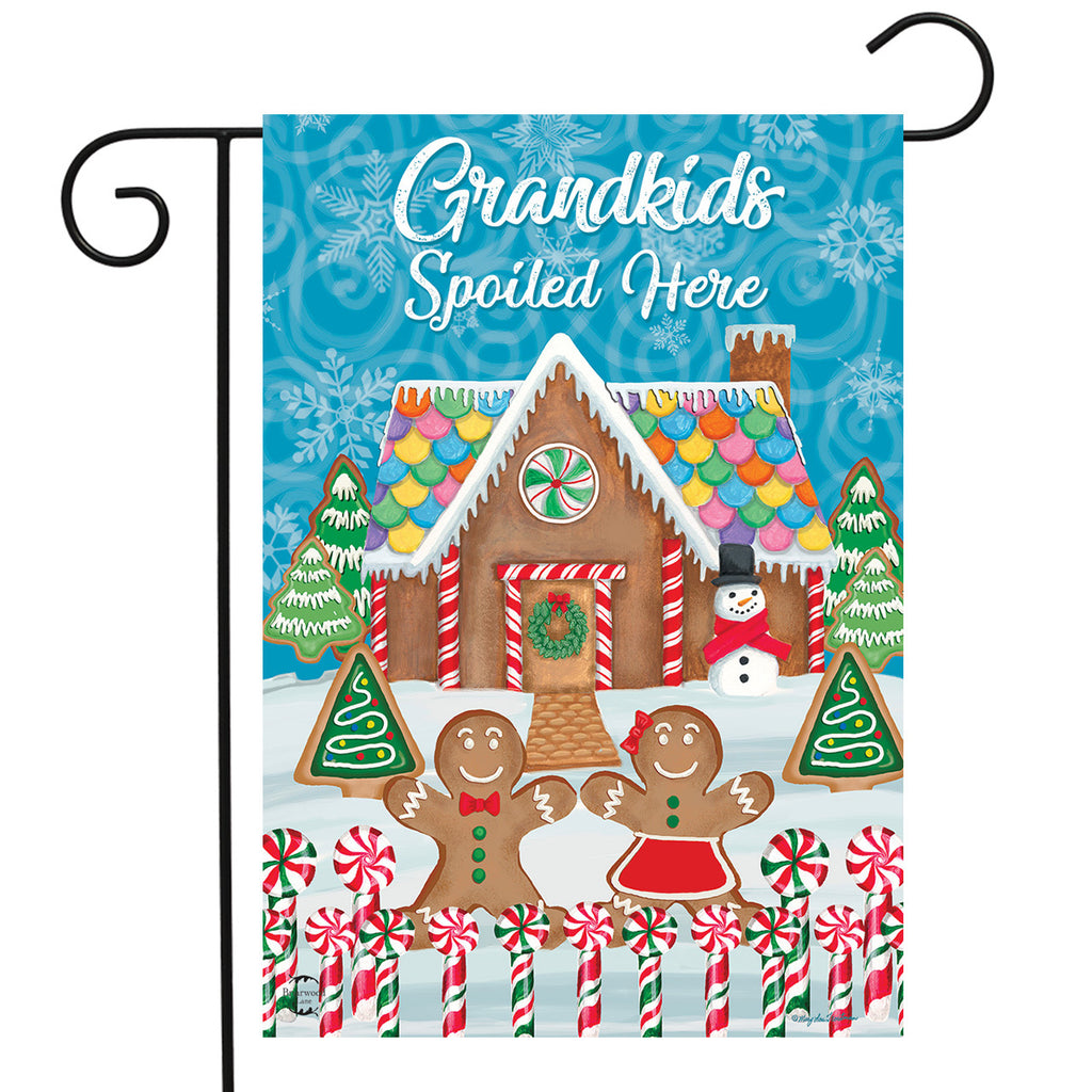 Grandkids Spoiled Here - Christmas - Garden Flag