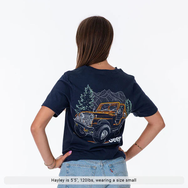 Line Drive - Mountains - Adult T-Shirt - Jeep®