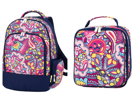 Ellison Paisley Backpack Set