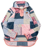 Y-Neck Fleece Quarter-Zip Pullover - Quilted Pattern - F25 - Simply Southern