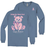 Doing My Beary Best - Teddy Bear - Bow - SS - F25 - YOUTH Long Sleeve