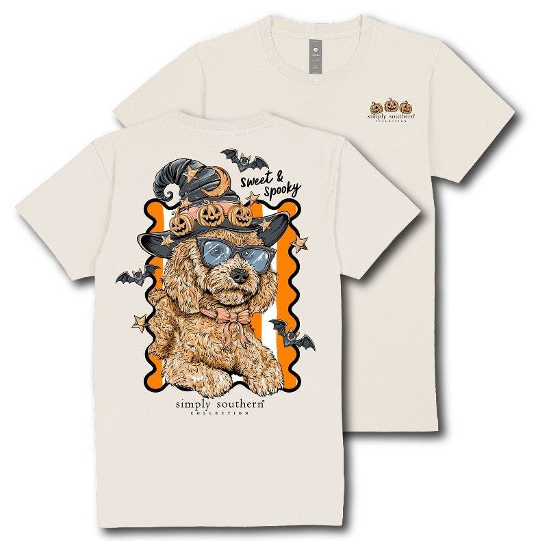 Sweet & Spooky - Doodle - Dog - Halloween - Pumpkins - SS - F25 - Adult T-Shirt