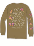 I'm Pretty Cool But I Cry A Lot - Butterflies - SS - F24 - Adult Long Sleeve