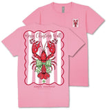 Merry Christmas Y'all - Lobster - Candy Cane - Bow  - F25 - SS - YOUTH T-Shirt