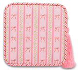Tassel Travel Jewelry Case - Portable Jewelry Organizer with Mirror and Compartments - S26 - Simply Southern