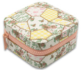 Jewelry Box with Interior Mirror - Zippered Compartment - S26 - Simply Southern