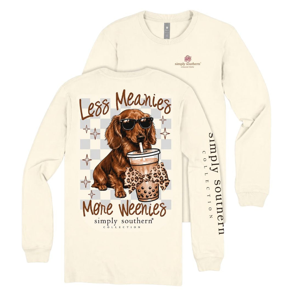 Less Meanies, More Weenies - Dachshund - Iced Coffee - SS - F26 - Adult Long Sleeve