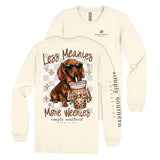 Less Meanies, More Weenies - Dachshund - Iced Coffee - SS - F26 - Adult Long Sleeve